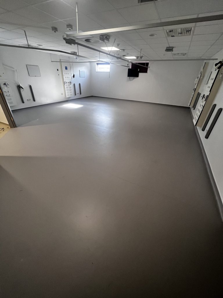 commercial flooring in hostpital